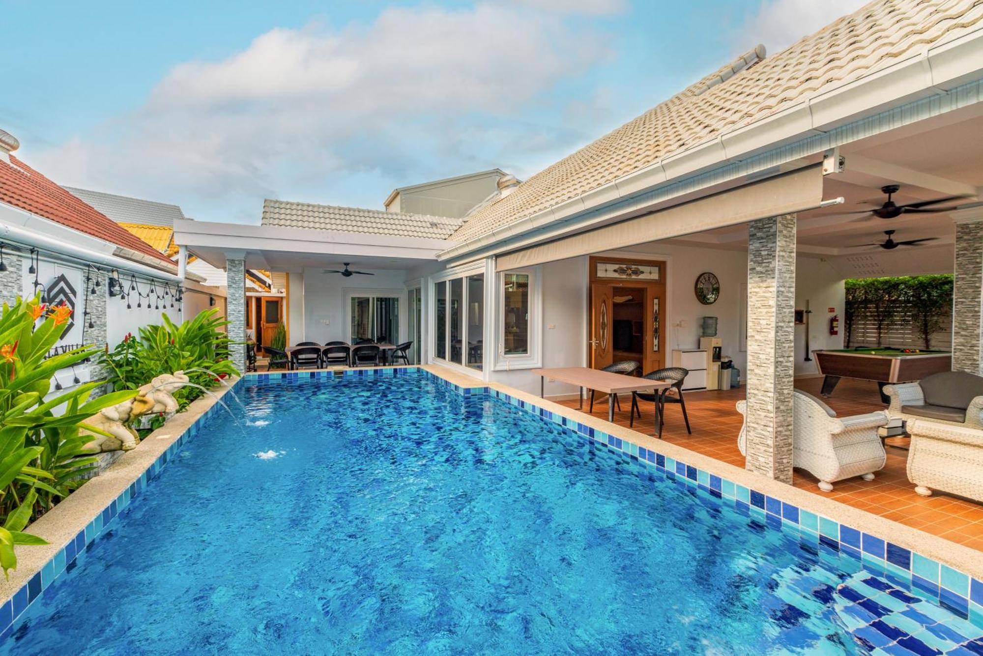 Pattaya Private Villa - Pool,Sauna,Snooker,Bbq Exterior foto