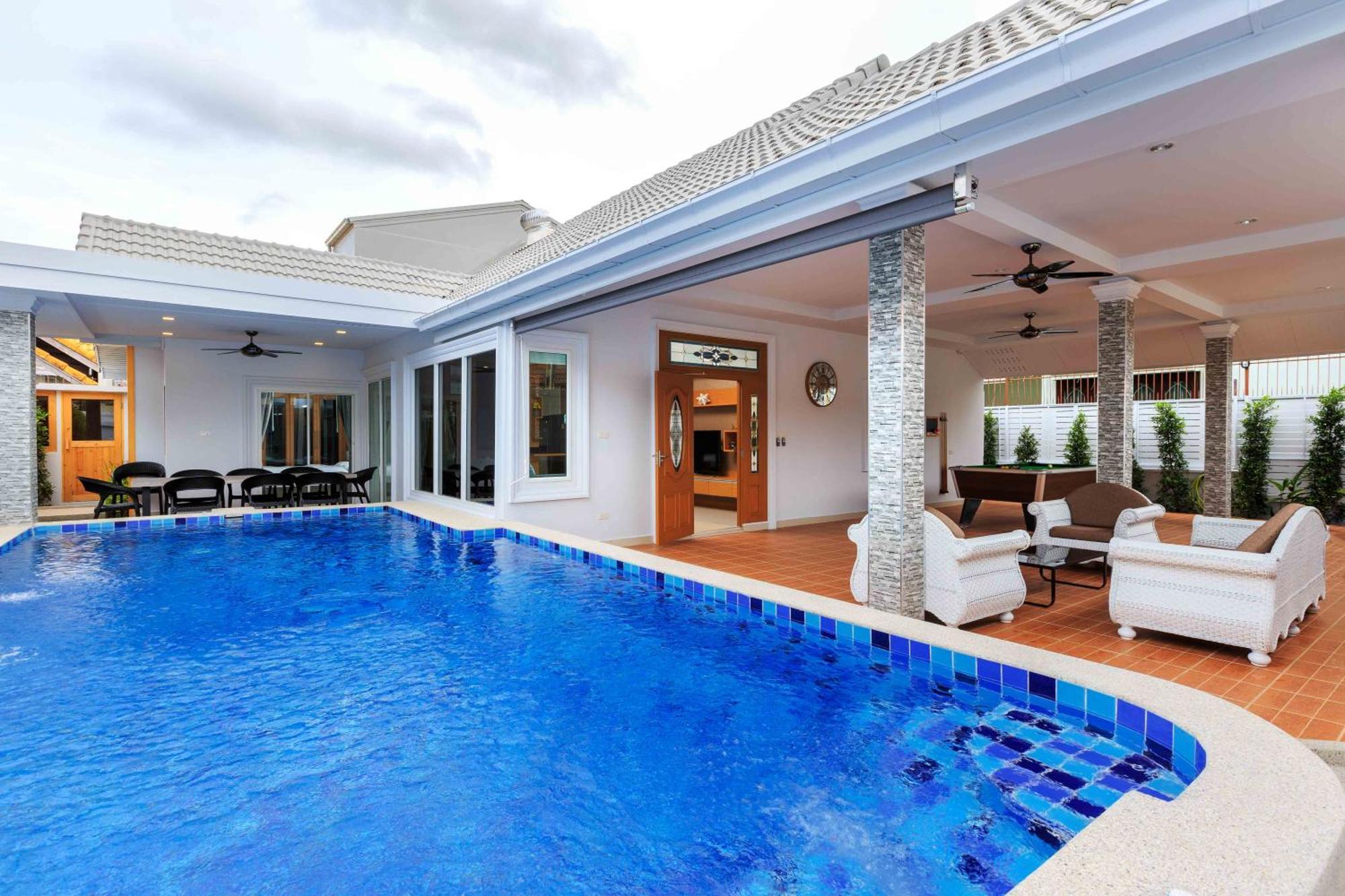Pattaya Private Villa - Pool,Sauna,Snooker,Bbq Exterior foto